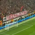 Champions League: Το πανό στήριξης των οπαδών της Γαλατάσαραϊ στην Παλαιστίνη